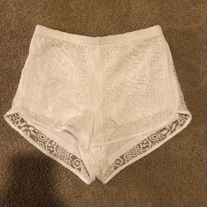 Express white summer shorts